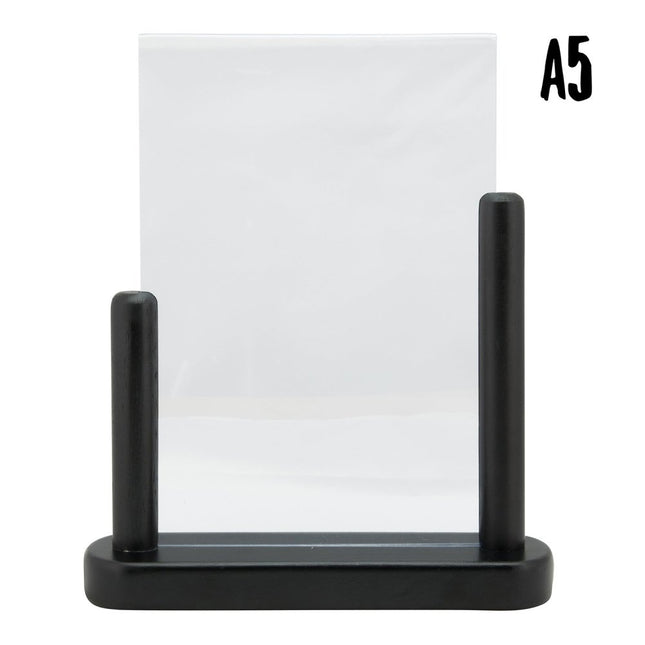 Securit Table Poster Frames Black 24x20x6 cm Pack of 6 - hospitality