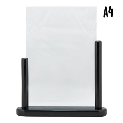 Securit Table Poster Frames Black 32.3x27.1x7cm Pack of 6 - hospitality