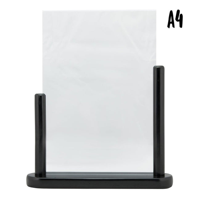 Securit Table Poster Frames Black 32.3x27.1x7cm Pack of 6 - hospitality
