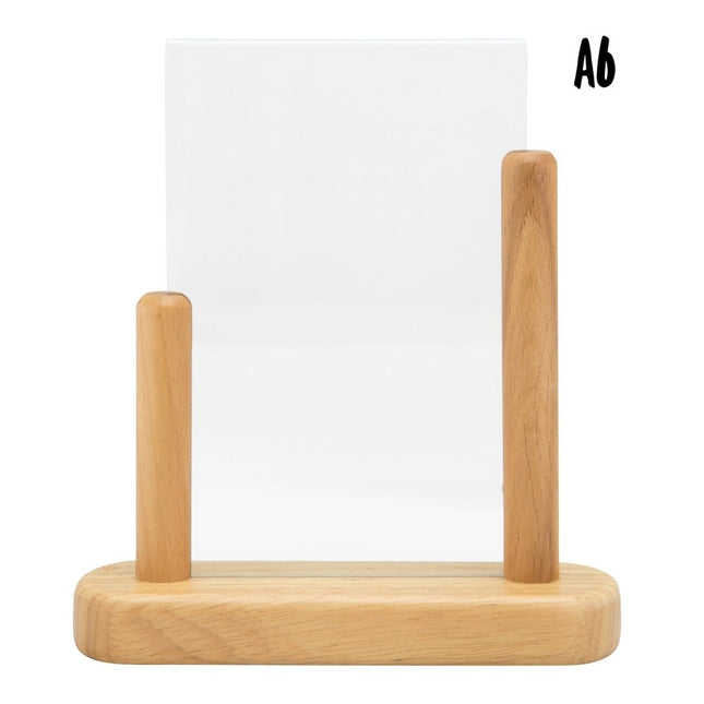 Securit Table Poster Frames Teak A6 Size Pack Of 10 - hospitality