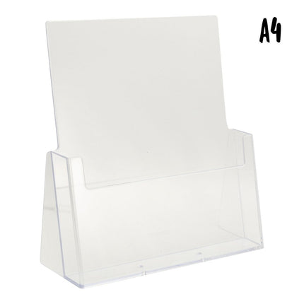 Securit Transparent A4 Brochure Holder 23.3x25.5x8 Free Standing - hospitality