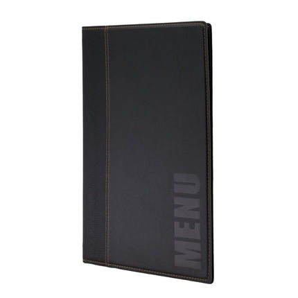 Securit® Trendy A4 Black Menu Suite – 10 Menu Holders + 10 Wine Cards + 10 Bill Presenters | Hospitality Trade Pack - hospitality