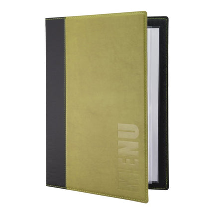 Securit® Trendy A4 Green Menu Set – 10 Menu Holders + 20 Extra Pouches | Hospitality Trade Pack - hospitality