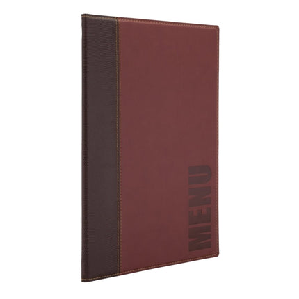 Securit® Trendy A4 Wine Red Menu Set – 10 Menu Holders + 20 Extra Pouches | Hospitality Trade Pack - hospitality