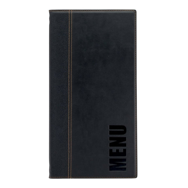 Securit® Trendy A45 Black Menu Set – 10 Menu Holders + 20 Extra Pouches | Hospitality Trade Pack - hospitality