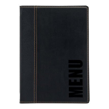 Securit® Trendy A5 Black Front-of-House Set – 10 Menu Holders + 10 Bill Presenters | Hospitality Trade Pack - hospitality