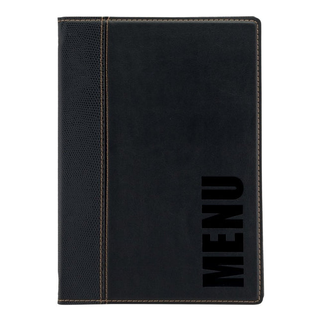 Securit® Trendy A5 Black Front-of-House Set – 10 Menu Holders + 10 Bill Presenters | Hospitality Trade Pack - hospitality