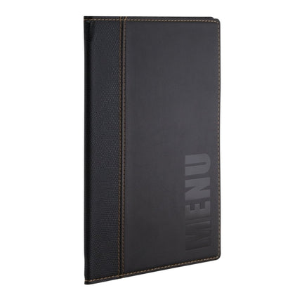 Securit® Trendy A5 Black Menu Set – 10 Menu Holders + 20 Extra Pouches | Hospitality Trade Pack - hospitality