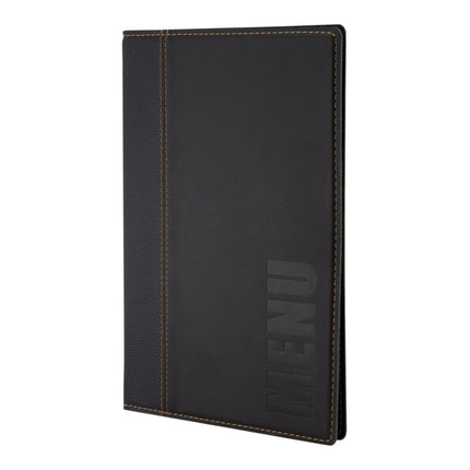 Securit® Trendy A5 Black Menu Set – 10 Menu Holders + 20 Extra Pouches | Hospitality Trade Pack - hospitality