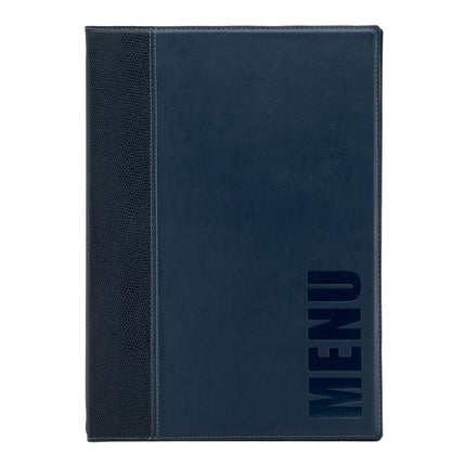 Securit® Trendy A5 Blue Menu Set – 10 Menu Holders + 20 Extra Pouches | Hospitality Trade Pack - hospitality