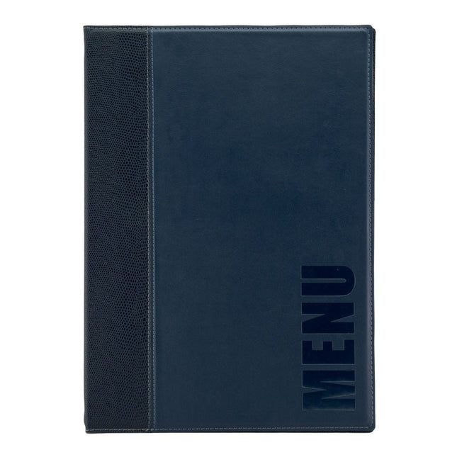 Securit® Trendy A5 Blue Menu Set – 10 Menu Holders + 20 Extra Pouches | Hospitality Trade Pack - hospitality