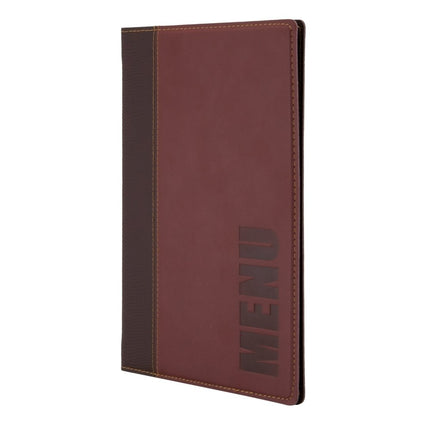 Securit® Trendy A5 Wine Red Menu Set – 10 Menu Holders + 20 Extra Pouches | Hospitality Trade Pack - hospitality