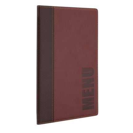 Securit® Trendy A5 Wine Red Menu Set – 10 Menu Holders + 20 Extra Pouches | Hospitality Trade Pack - hospitality