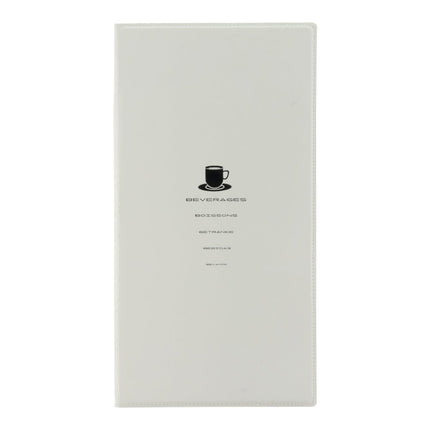 Securit® Trendy Beverages A45 White Menu Set – 10 Menu Holders + 20 Extra Pouches | Hospitality Trade Pack - hospitality
