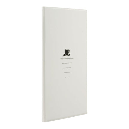 Securit® Trendy Beverages A45 White Menu Set – 10 Menu Holders + 20 Extra Pouches | Hospitality Trade Pack - hospitality