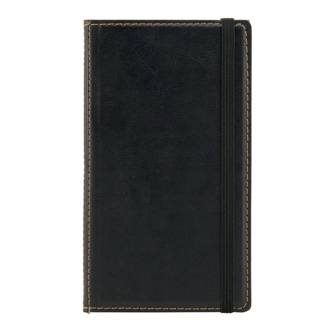Securit Trendy Black Menu Holders Pack Of 10 Vegan Leather Style - hospitality