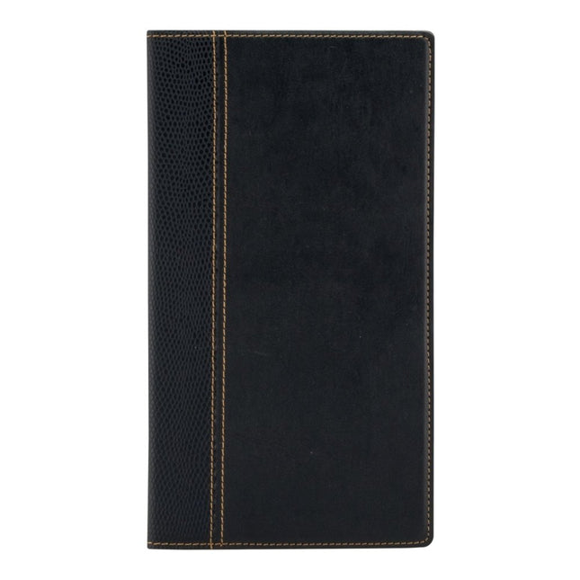 Securit Trendy Menu Holders Black Leather Style 23x14x0.7cm Pack of 10 - hospitality