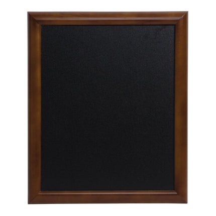 Securit® Universal Wall Chalkboard in Dark Brown 60x80 cm Chalkboard Set – Board + Waterproof Markers + Cleaner | Hospitality Trade Pack - hospitality