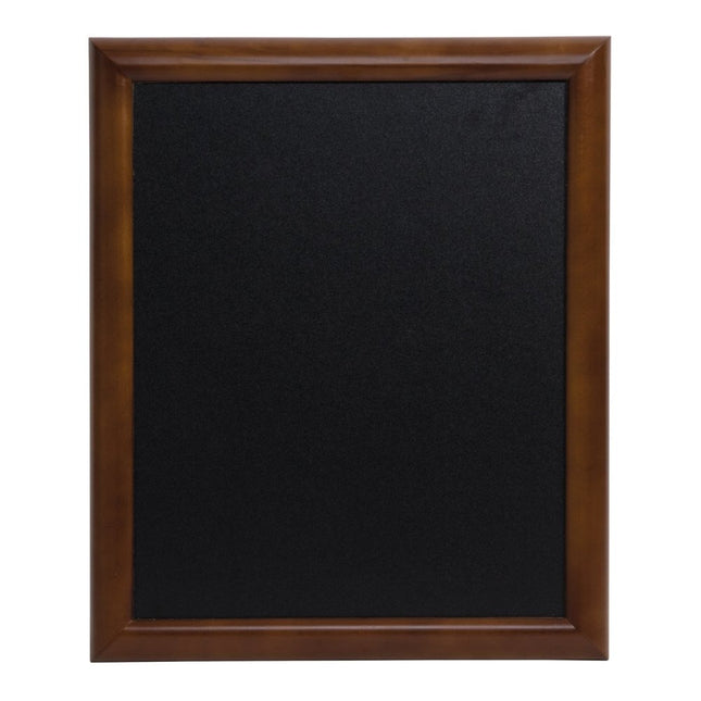Securit® Universal Wall Chalkboard in Dark Brown 60x80 cm Chalkboard Set – Board + Waterproof Markers + Cleaner | Hospitality Trade Pack - hospitality