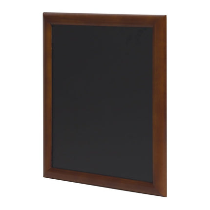Securit® Universal Wall Chalkboard in Dark Brown 60x80 cm Chalkboard Set – Board + Waterproof Markers + Cleaner | Hospitality Trade Pack - hospitality