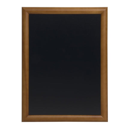 Securit® Universal Wall Chalkboard in Dark Brown 70x90 cm Chalkboard Set – Board + Waterproof Markers + Cleaner | Hospitality Trade Pack - hospitality