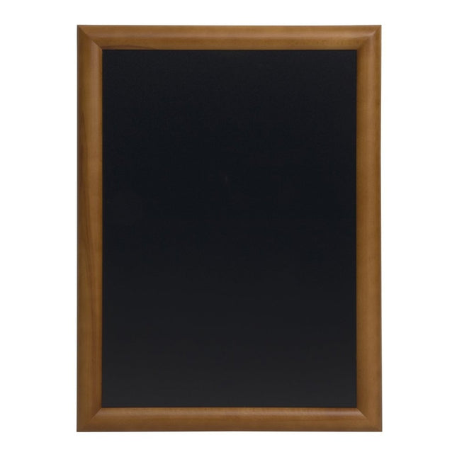 Securit® Universal Wall Chalkboard in Dark Brown 70x90 cm Chalkboard Set – Board + Waterproof Markers + Cleaner | Hospitality Trade Pack - hospitality