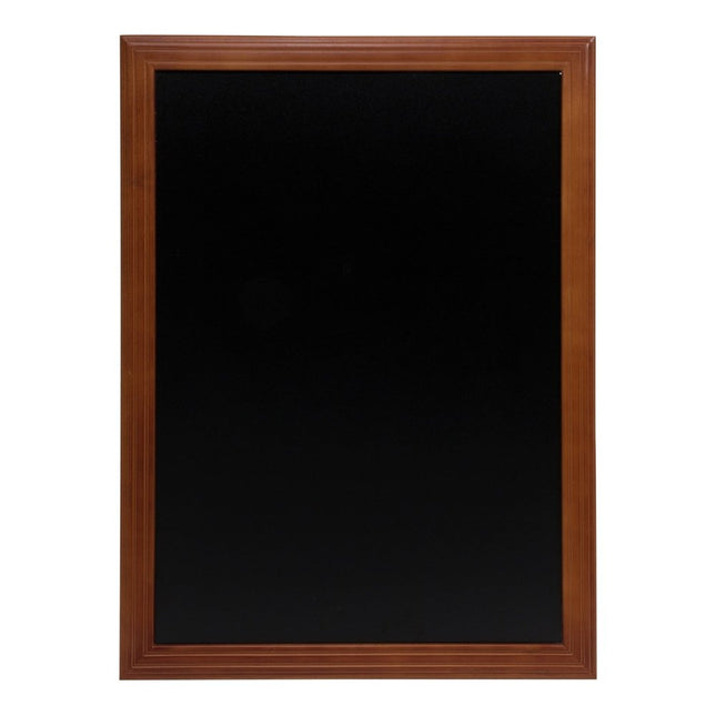 Securit® Universal Wall Chalkboard in Mahogany 60x80 cm Chalkboard Set – Board + Waterproof Markers + Cleaner | Hospitality Trade Pack - hospitality