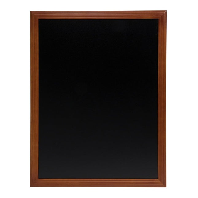 Securit® Universal Wall Chalkboard in Mahogany 70x90 cm Chalkboard Set – Board + Waterproof Markers + Cleaner | Hospitality Trade Pack - hospitality