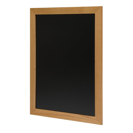 Securit® Universal Wall Chalkboard in Teak 60x80 cm Chalkboard Set – Board + Waterproof Markers + Cleaner | Hospitality Trade Pack - hospitality