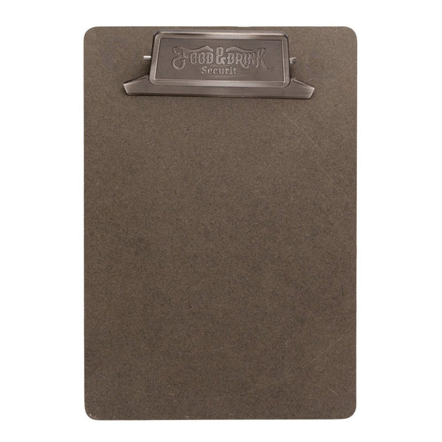 Securit Vintage Menu Clipboard Brown 24.5x16.7x3.8 Cm Pack Of 6 - hospitality