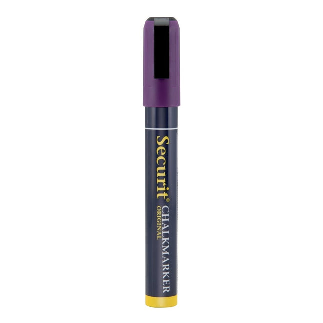 Securit Violet Liquid Chalkmarkers Pack of 12 Loose 2-6mm Nib - hospitality