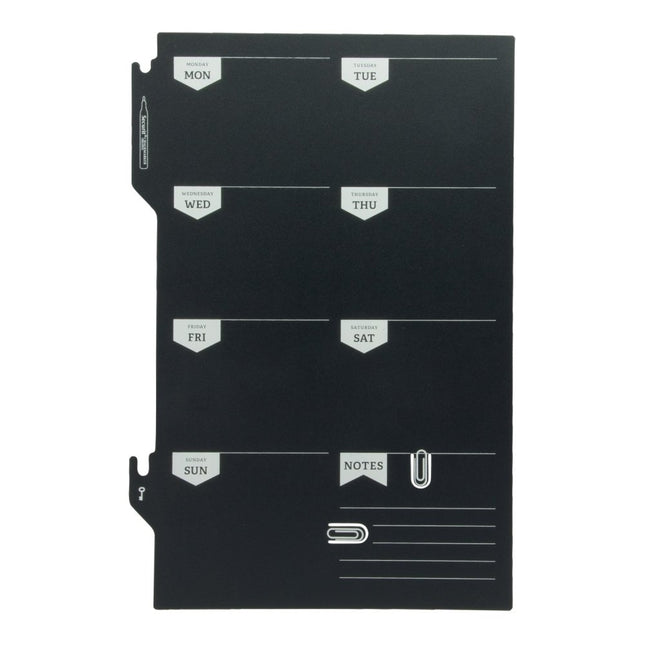 Securit Wall Chalkboards Planner Black 44.9x30x0.3cm Pack of 6 - hospitality