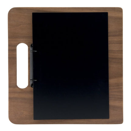 Securit® Walnut A4 Chopping Board Front-of-House Set – 10 Menu Holders + 10 Bill Presenters | Hospitality Trade Pack - hospitality