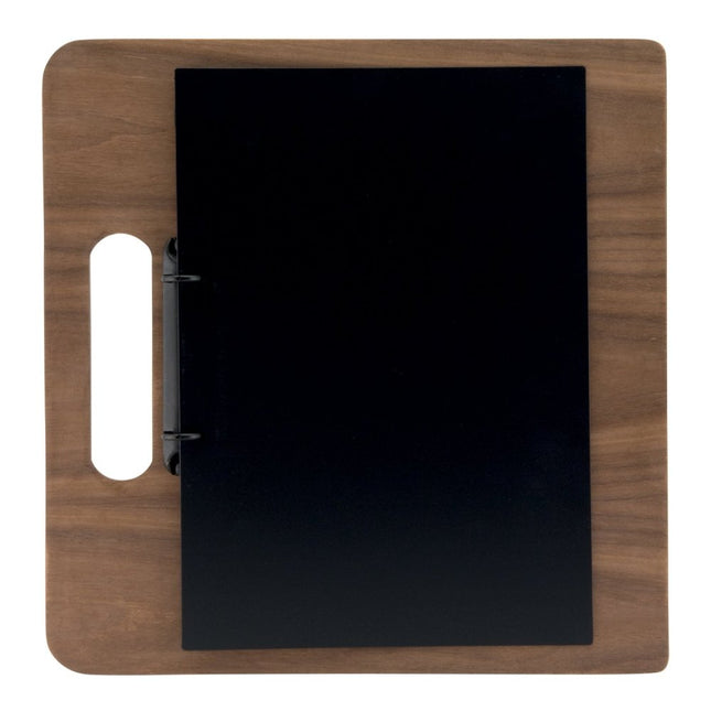 Securit® Walnut A4 Chopping Board Front-of-House Set – 10 Menu Holders + 10 Bill Presenters | Hospitality Trade Pack - hospitality