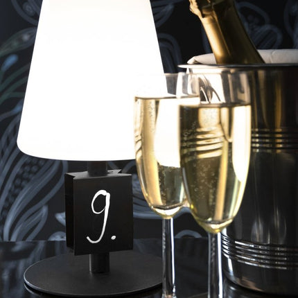 Securit® Water Resistant Wireless Table Lamp in Black – Pack of 8 | Hospitality Table Lighting - hospitality