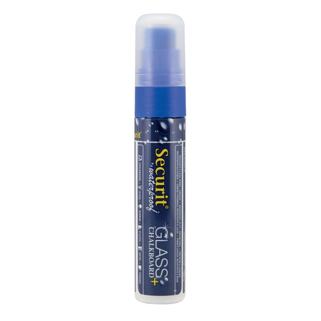 Securit Waterproof Chalk Markers Blue Pack Of 6 15.5 X 2.7 X 2.7 Cm - hospitality