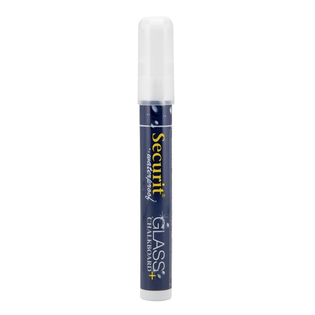 Securit Waterproof Chalkmarkers White Pack Of 12 For Glass And Chalkboard - hospitality
