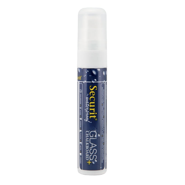 Securit Waterproof White Chalk Markers Pack Of 6 For Glass And Chalkboard - hospitality