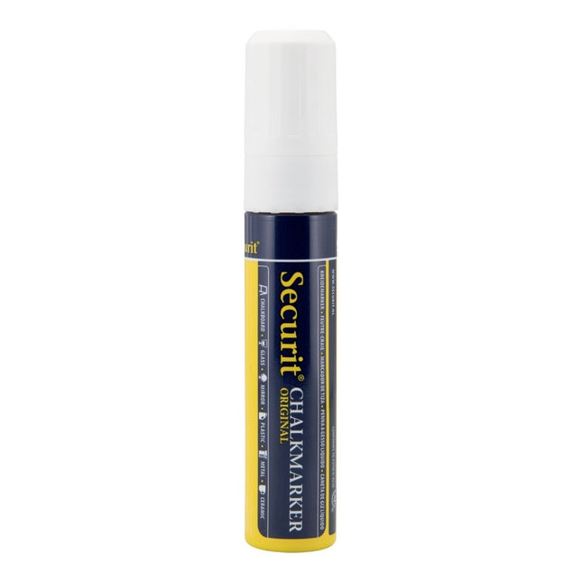 Securit White Chalk Markers Blister Pack 12 15.5x2.7x2.7 cm - hospitality