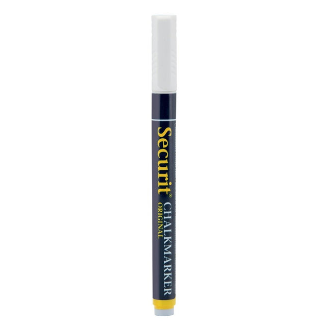 Securit White Liquid Chalk Markers 14x1x1,5cm Pack of 12 - hospitality