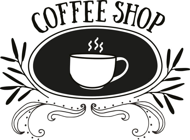 Securit® Window Stencils – A2 Coffee & Restaurant Window Designs – White – Pack of 6 | Professional Chalk Markers - hospitality
