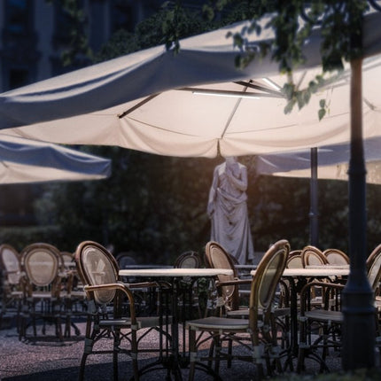 Securit® Wireless Parasol Lamp Berlin 40cm – White – Pack of 6 | Hospitality Table Lighting - hospitality