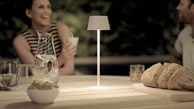 Securit® Wireless Table Lamp Georgina in White – Pack of 6 | Hospitality Table Lighting - hospitality
