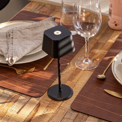 Securit® Wireless Table Lamp Malta in Black – Pack of 8 | Hospitality Table Lighting - hospitality