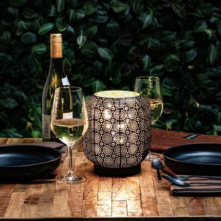Securit® Wireless Table Lamp Marrakech in Black & Gold – Pack of 6 | Hospitality Table Lighting - hospitality