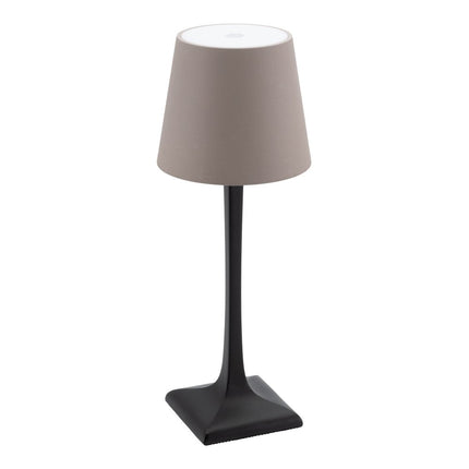 Securit® Wireless Table Lamp Milano in Black & Taupe – Pack of 6 | Hospitality Table Lighting - hospitality