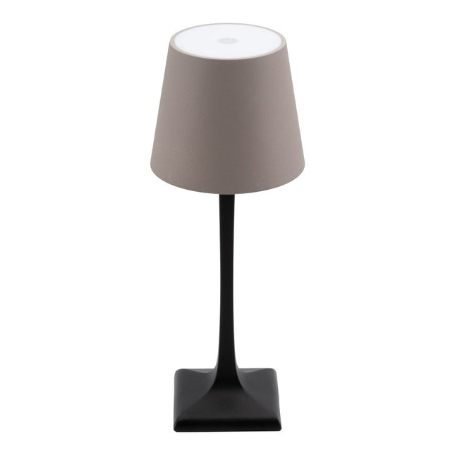 Securit® Wireless Table Lamp Milano in Black & Taupe – Pack of 6 | Hospitality Table Lighting - hospitality