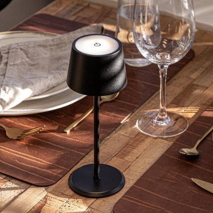 Securit® Wireless Table Lamp Monte-Carlo in Black – Pack of 8 | Hospitality Table Lighting - hospitality