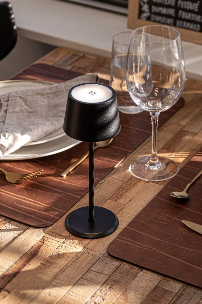 Securit® Wireless Table Lamp Monte-Carlo in Black – Pack of 8 | Hospitality Table Lighting - hospitality