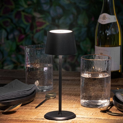 Securit® Wireless Table Lamp Monte-Carlo in Black – Pack of 8 | Hospitality Table Lighting - hospitality